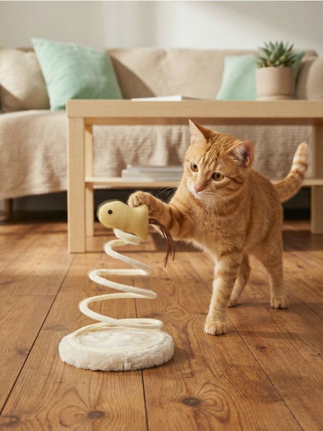 Sinsay - Jucărie pentru pisici cu motiv de vierme pe arc - bej