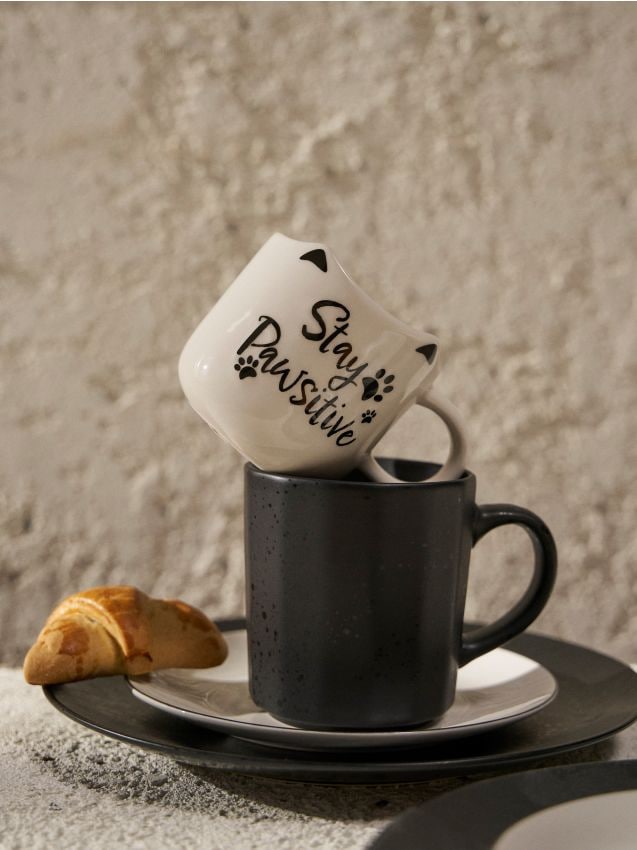 Sinsay - Hrnček s uškami - čierna