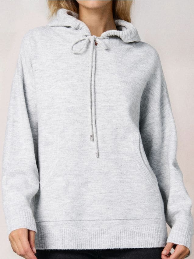 Sinsay - Sveter s kapucňou - svetlošedá