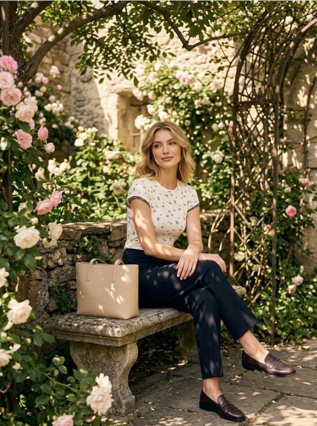 Sinsay - Tricou din vâscoză cu dungi și imprimeu allover - multicolor