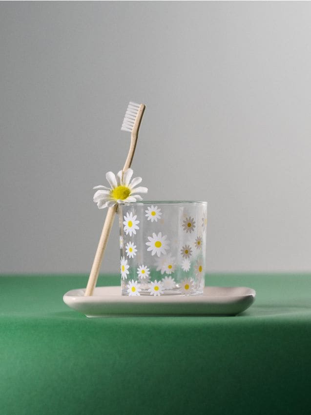 Sinsay - Suport pentru periuțe de dinți cu motiv floral - multicolor