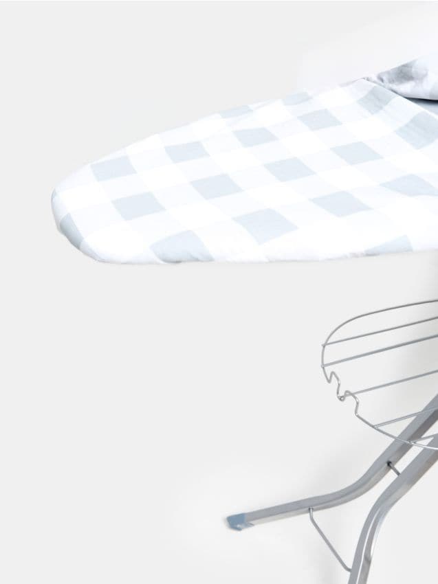 Sinsay - Husă pentru masă de călcat cu model în carouri - gri deschis
