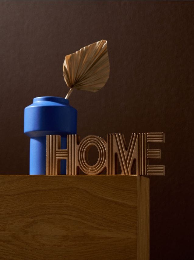 Sinsay - Decorațiune standing în forma cuvântului home - bej