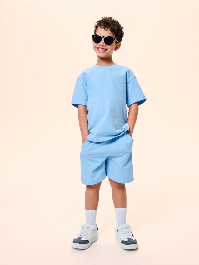 Sinsay - Compleu din jerseu - light blue