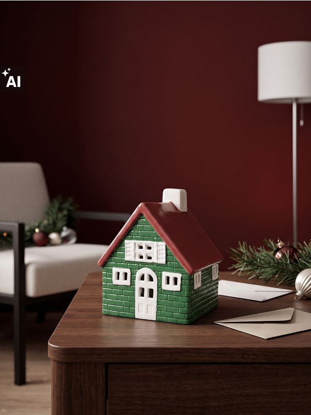 Sinsay - Decorațiune LED de Crăciun în formă de căsuță - multicolor