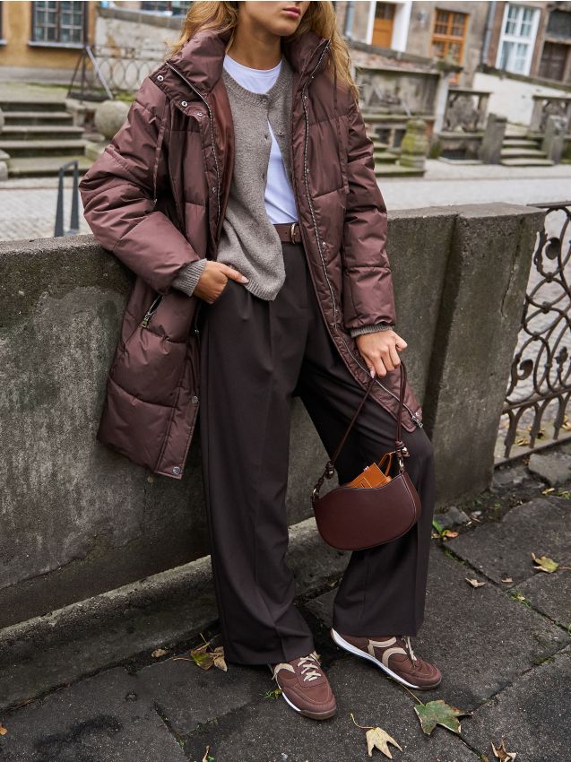 Sinsay - Široké nohavice - hnedá