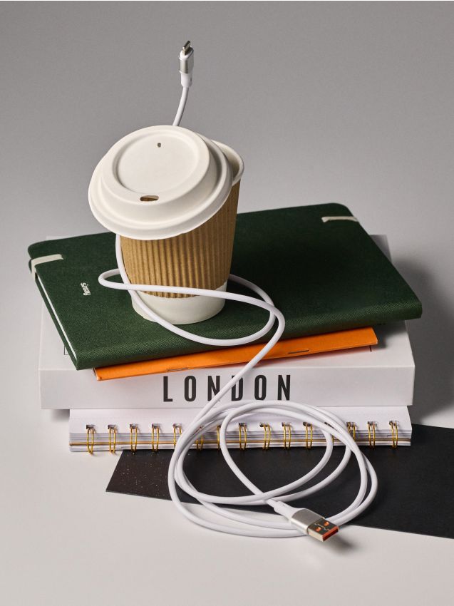 Sinsay - Cablu lightning 2 metri - alb