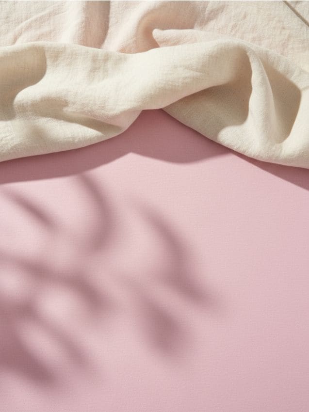 Sinsay - Cearșaf cu elastic - roz-pastel