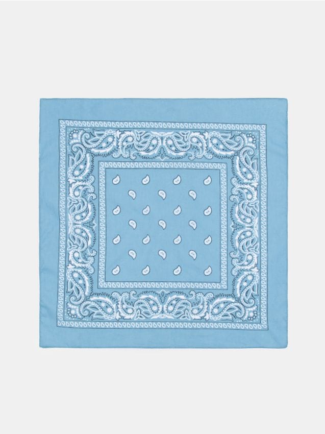 Sinsay - Eșarfă Cu Model - albastru-pal