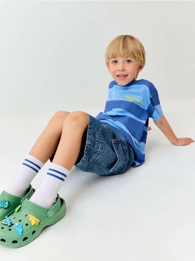 Sinsay - Bermude Din Denim - albastru