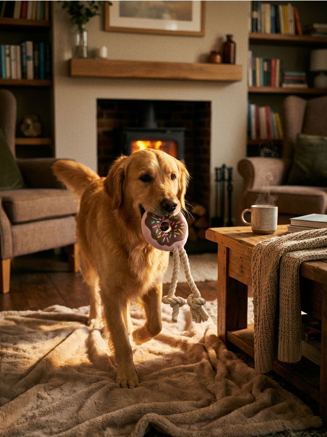 Sinsay - Jucărie de tras pentru câini cu elemente din pluș - maro