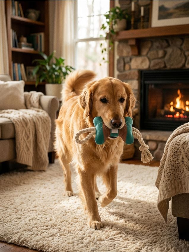 Sinsay - Jucărie de tras pentru câini cu elemente din pluș - multicolor