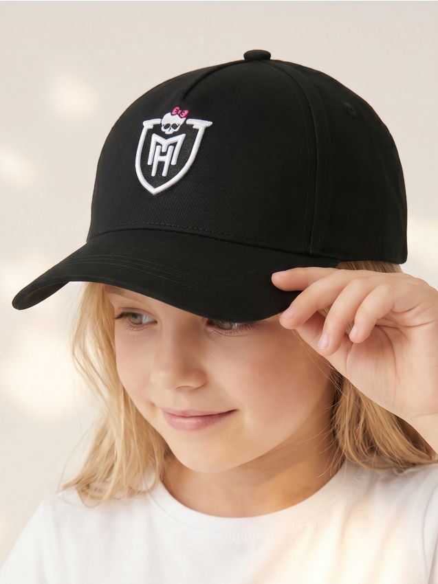 Sinsay - Șapcă cu cozoroc cu broderie Monster High - negru