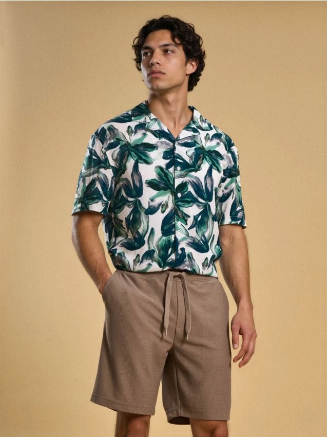 Sinsay - Șorturi basic - bej