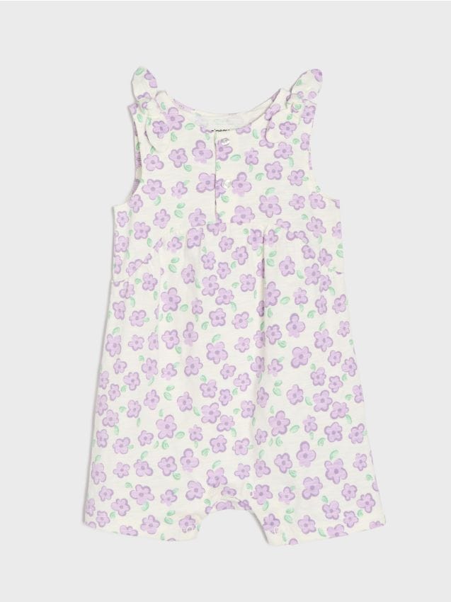 Sinsay - Salopetă cu noduri decorative pe umeri - crem