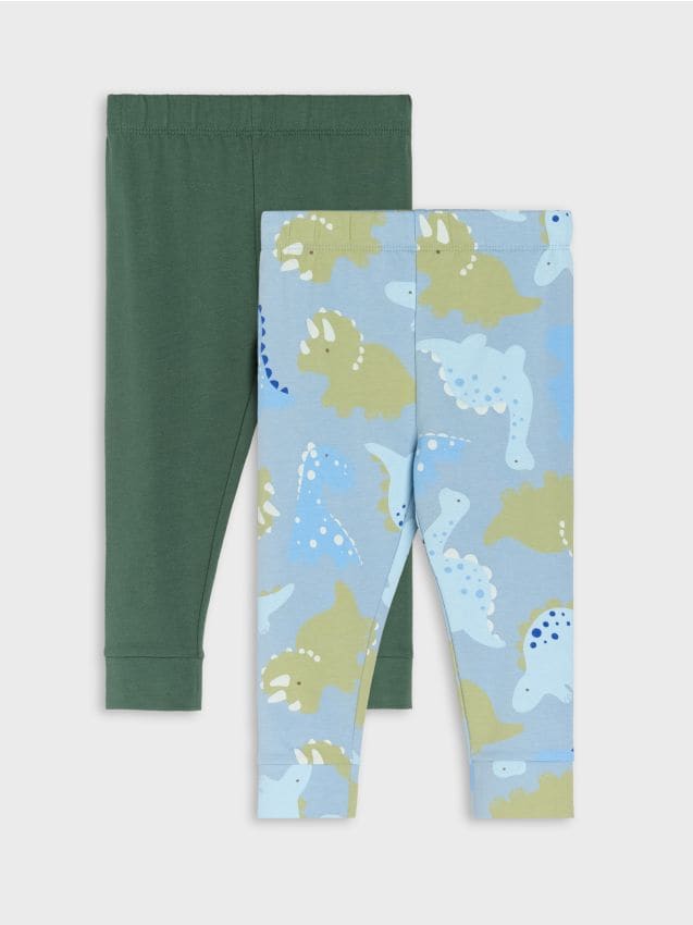 Sinsay - Set de 2 perechi de colanți - albastru-pal