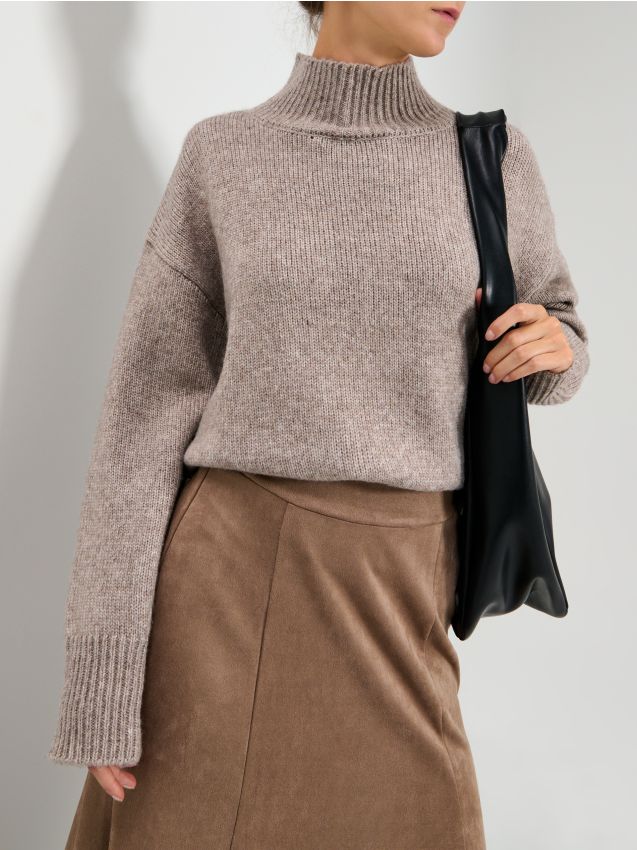 Sinsay - Maletă reiată - kávová