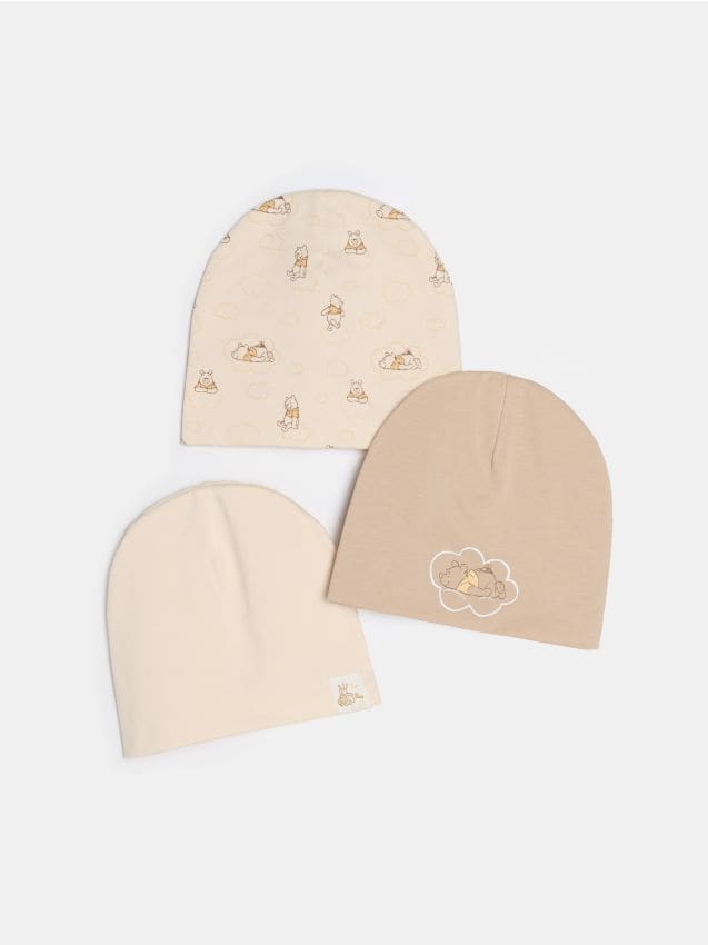 Sinsay - Set de 3 căciuli Winnie the Pooh - crem