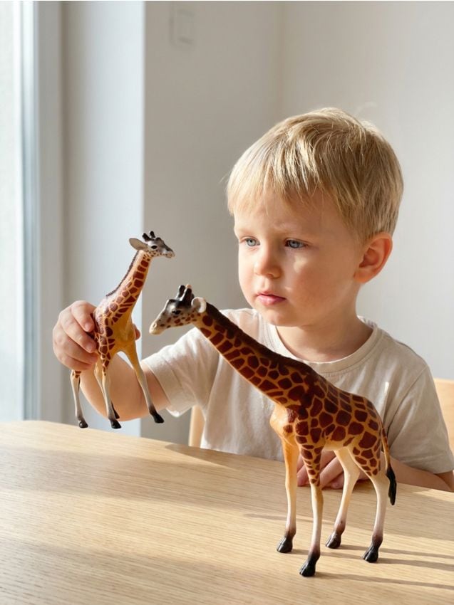 Sinsay - Set de figurine girafe, 2 buc. - oranj-deschis