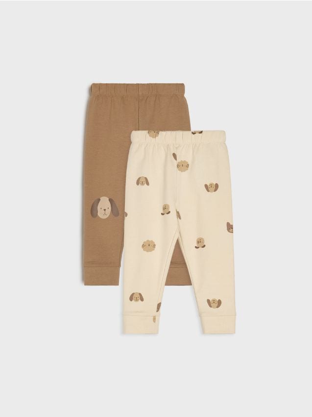 Sinsay - Súprava 2 legín - hnedá