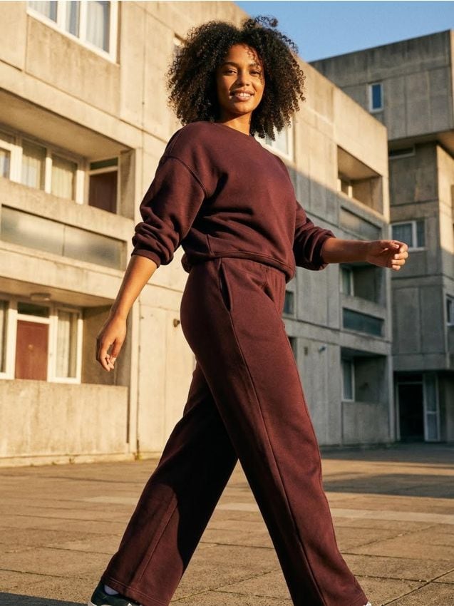 Sinsay - Pantaloni sport barrel - bordo