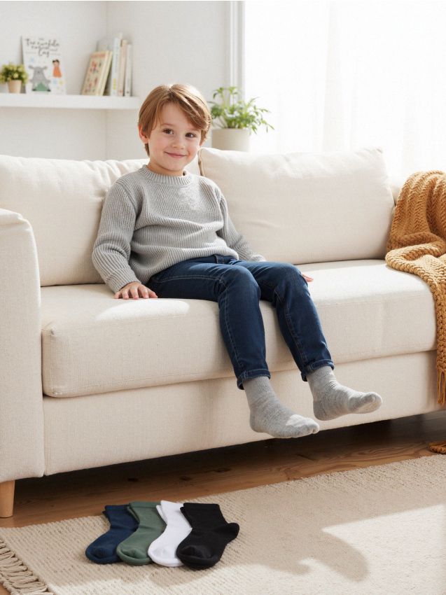 Sinsay - Súprava 5 párov ponožiek - viacfarebná