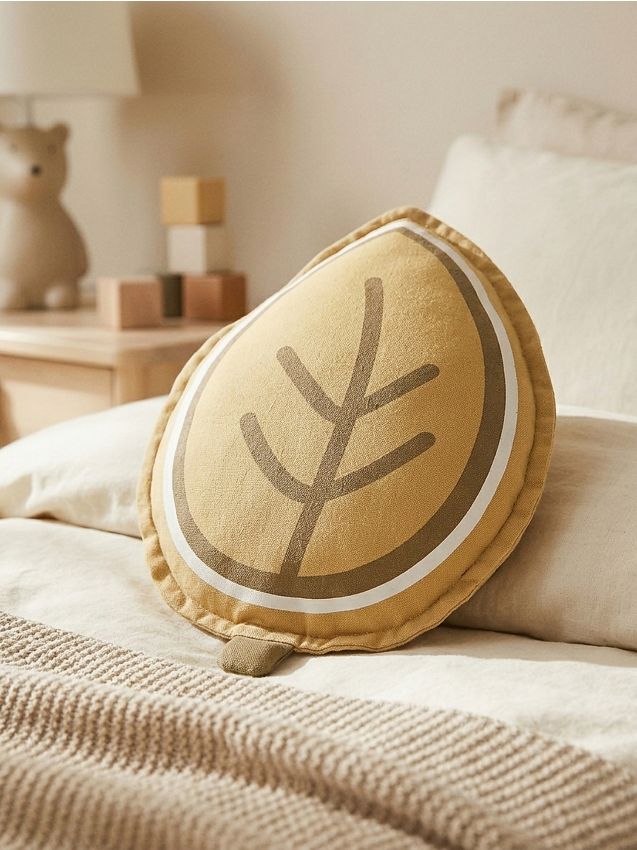Sinsay - Pernă decorativă în formă de frunză - bej