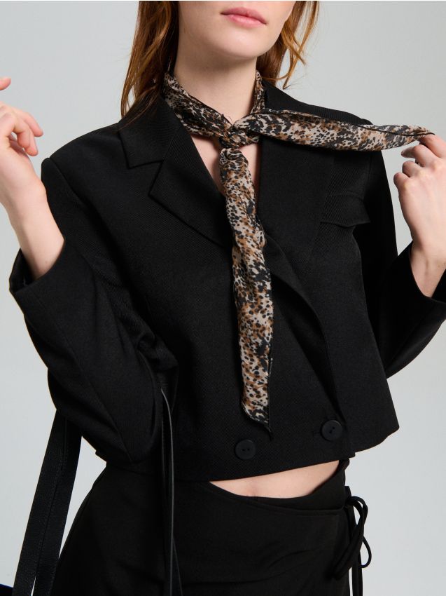 Sinsay - Eșarfă cu imprimeu animalier - multicolor