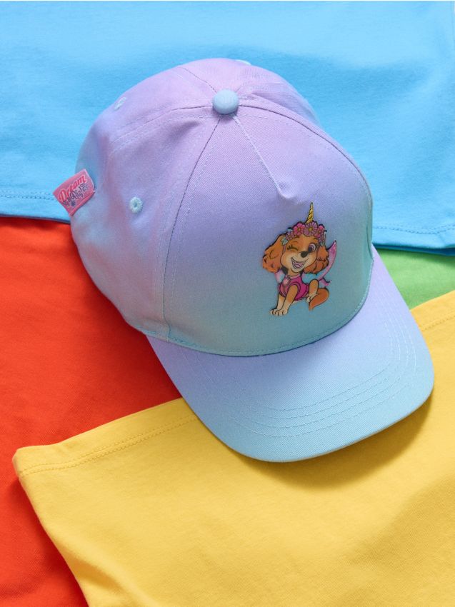Sinsay - Căciulă din bumbac cu efect ombre și aplicație PAW Patrol - multicolor