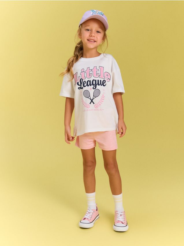 Sinsay - Tricou din bumbac cu imprimeu Active - alb