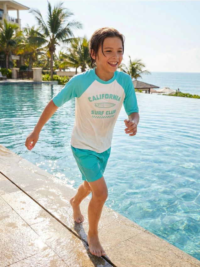 Sinsay - Koszulka plażowa UPF 50 z krótkim rękawem - zielony