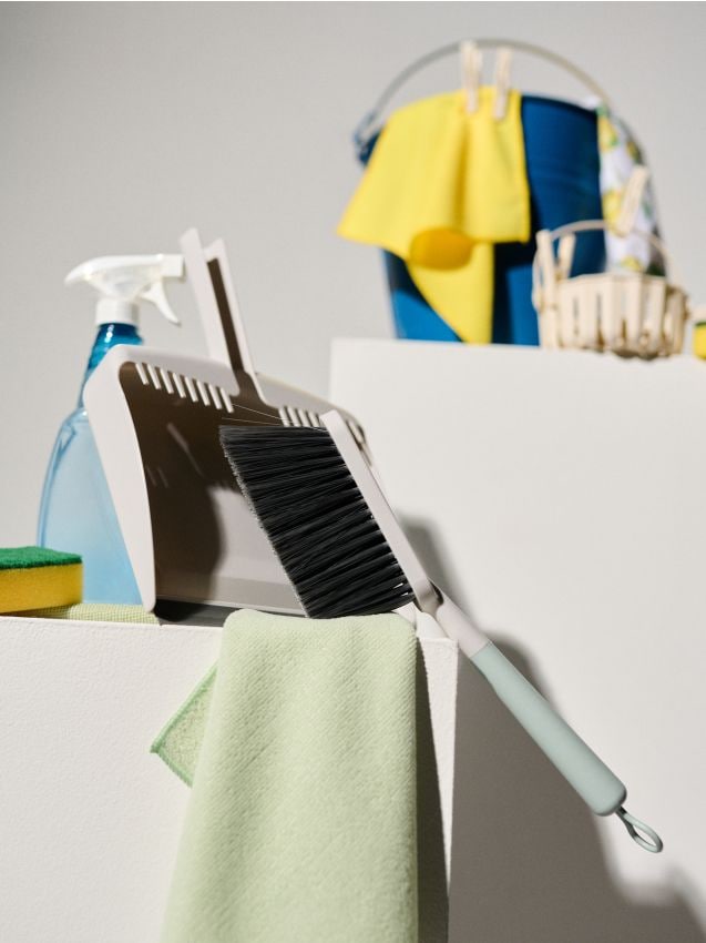 Sinsay - Set făraș și mătură - turcoaz-pal