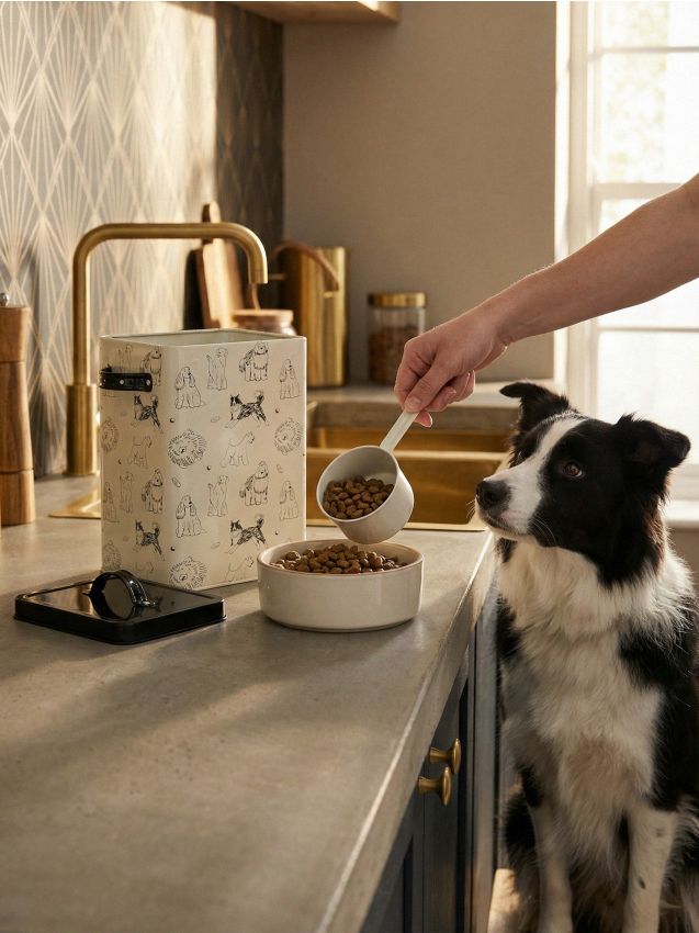 Sinsay - Recipient metalic pentru hrană de animale - negru