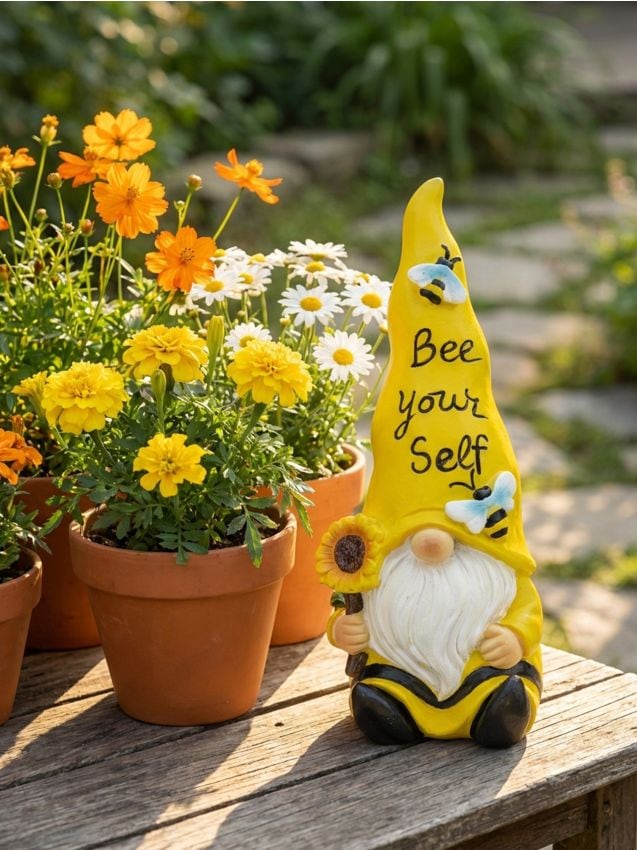 Sinsay - Decorațiune de grădină în formă de pitic - galben