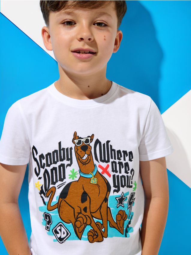 Sinsay - Tričko Scooby-Doo - biela