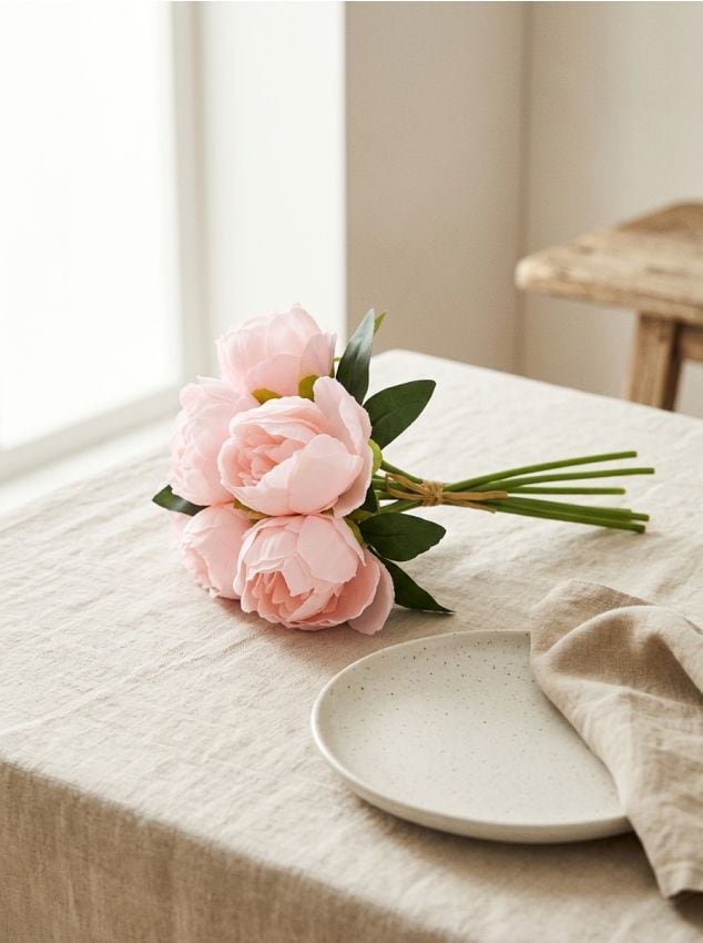 Sinsay - Plantă artificială decorativă - roz-pastel