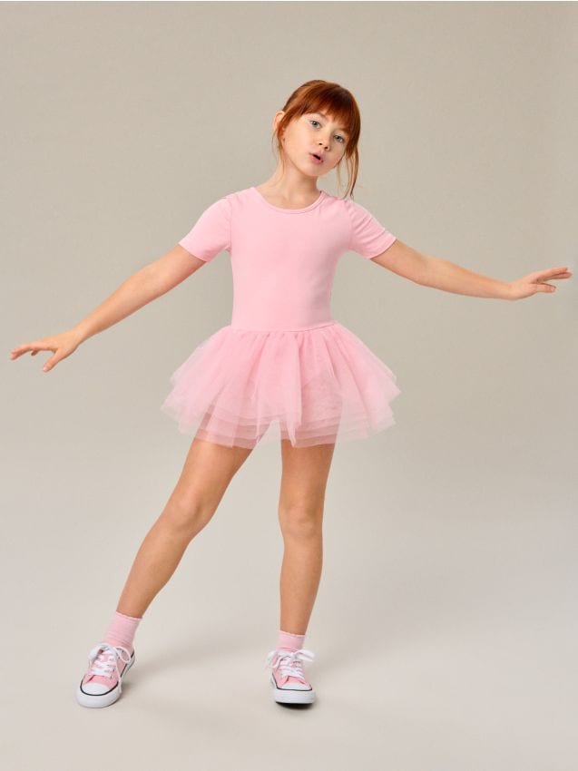 Sinsay - Rochie din tul tip tutu - roz-pudră