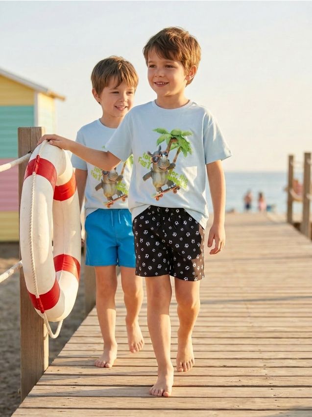 Sinsay - Szorty kąpielowe 2 pack - czarny