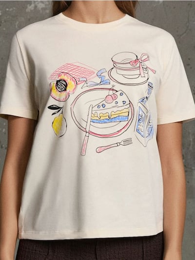 Бавовняна oversize футболка з принтом