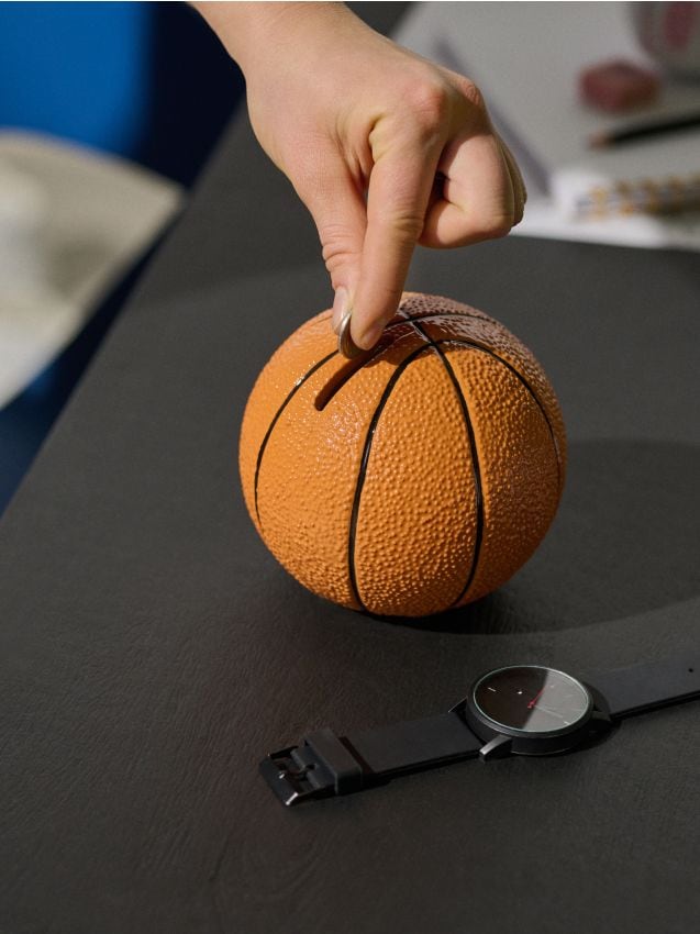 Sinsay - Pușculiță în formă de minge de baschet - portocaliu