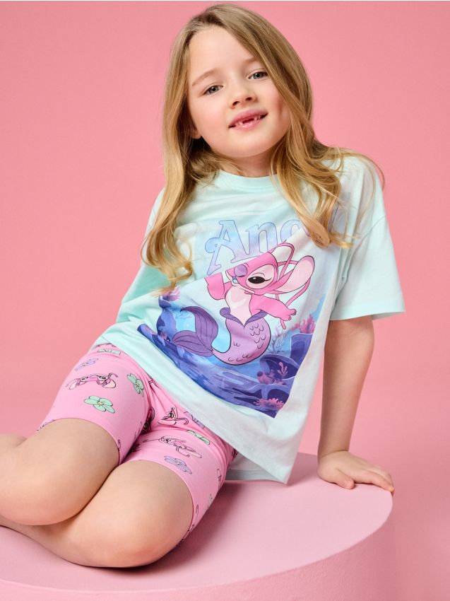 Sinsay - Tricou din bumbac cu imprimeu Stitch - multicolor