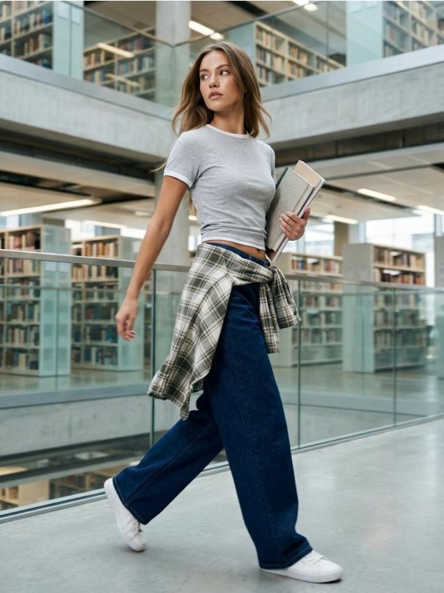 Sinsay - Tricou basic ribbed cu tiv contrastant și amestec de viscoză - gri deschis