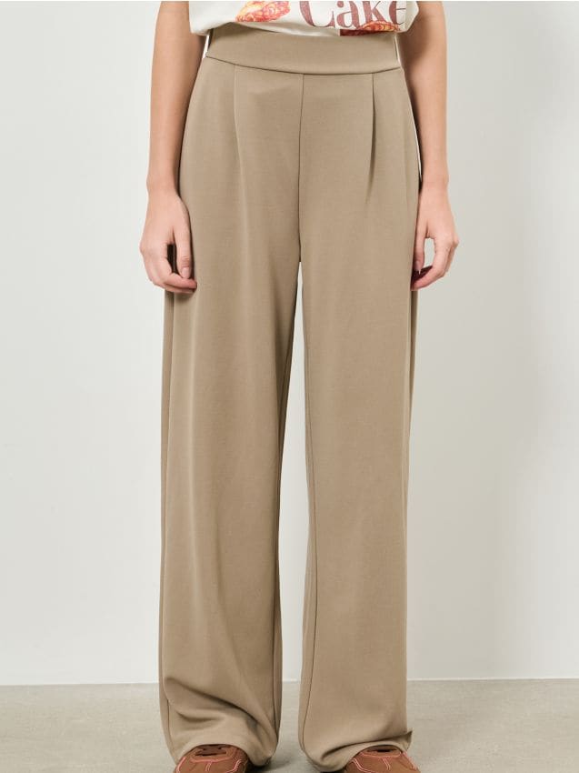 Sinsay - Široké nohavice - kávová