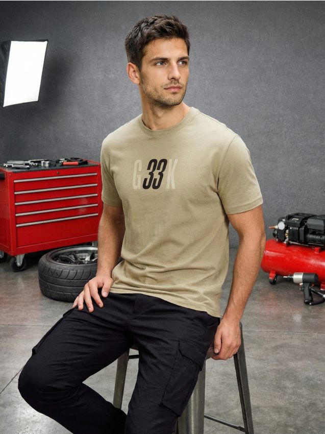Sinsay - Tricou din bumbac cu mânecă scurtă - verde-pal