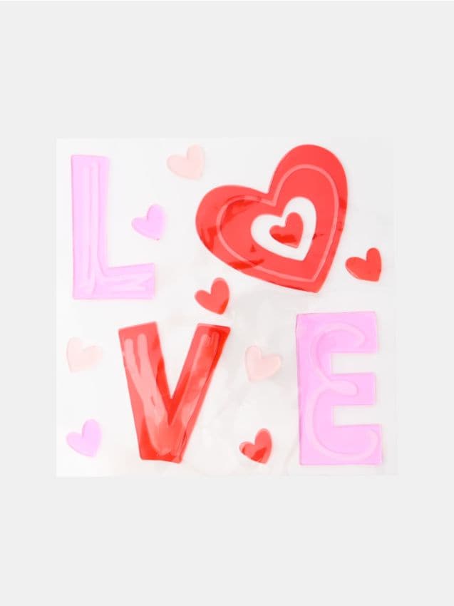 Sinsay - Autocolante gel pentru Valentine’s Day - multicolor