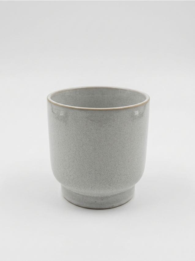 Sinsay - Mască ceramică pentru ghiveci cu bază înălțată - crem