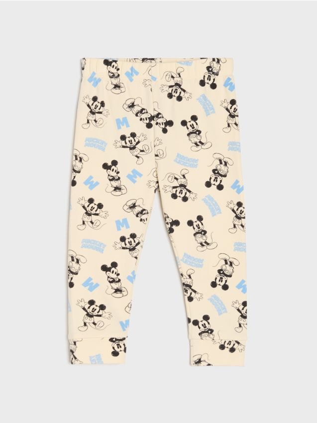 Sinsay - Colanți Mickey Mouse - crem
