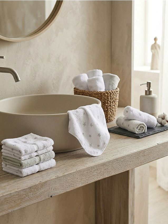 Sinsay - Prosoape pentru față 10 pack - gri deschis