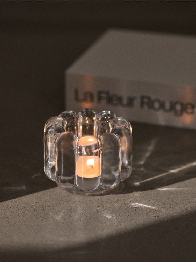 Sinsay - Sklenený svietnik - biela