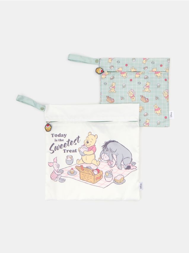 Sinsay - Set de organizatoare textile cu fermoar Winnie the Pooh - multicolor